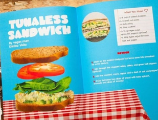 Recipe for tunaless sandwich.